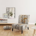 thumbnail image 2 of Designart "Tree Whispers Of Grey & Yellow I" Upholstered Floral & Botanical Accent Chair and Traditional Arm Chair - Multiple Color & Pattern, 2 of 7