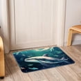 thumbnail image 6 of Whale Polyester Non-Slip Machine Washable Floor Rug, for Office, Chair Rugs Included, 6 of 6