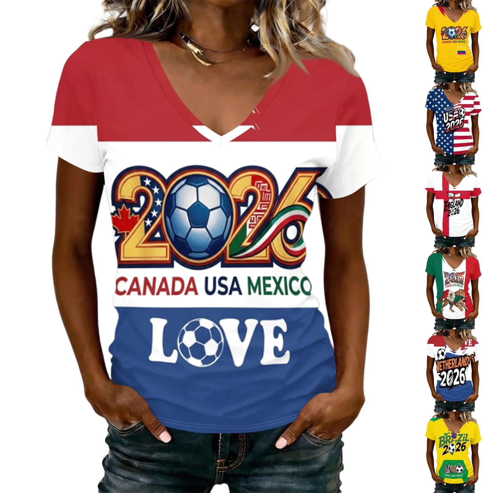 FIFA World Cup 2026 Men's White Host City Block Tee - Dallas