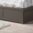 thumbnail image 5 of AFI Concord Full Solid Wood Platform Bed with Footboard & Full Trundle, Grey, 5 of 8