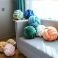 thumbnail image 5 of ‌Handwoven Velvet Knot Ball Pillow - Luxurious Three-Strand Rope Cushion for Sofa, Bay Window & Bed Headrest, Living Room Decor, 5 of 6