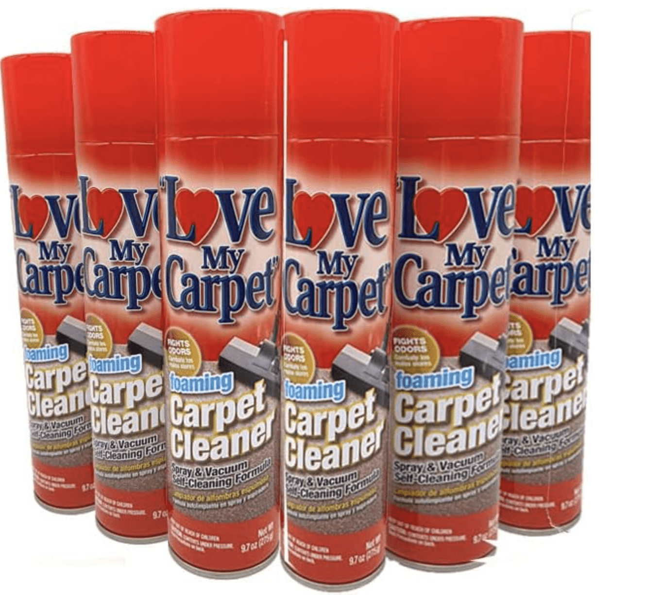 LOVE MY CARPET 9.7 oz., Foaming Carpet Cleaner (Pack of 6)
