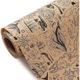 thumbnail image 2 of Kraft Vintage Nautical Wrapping Paper Roll - Mini Roll - 17 Inch x 16.5 Feet - Retro Map & Ocean Travel Adventure Wrapping Paper for Men Boys Birthday, Fathers Day, Travel Themed Party, 2 of 7