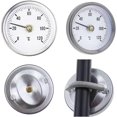 thumbnail image 3 of Thermometer 0-120 With Spring,with Clip For Mounting On Pipe,bimetallic Surface In Stainless Steel-63mm, 3 of 5