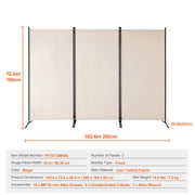 KFFKFF Space Separator, Tri-Fold Privacy Barrier, Collapsible Seclusion Screen and Movable Space Divider for Area Division, Independent Space Dividers for Workspace, Sleeping Area, Study Room