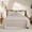 Warm Taupe / White, variant on Boho Quilt Set Queen 3-Piece, 100% Cotton Double-Sided Bedding, Versatile Beige & White Pattern, All-Season Lightweight Coverlet