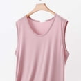 thumbnail image 5 of Besolor Plus Size Pajamas Tank Tops for Women Crew Neck Sleeveless T-Shirts Summer Lightweight Thin Comfy Loose Loungewear Basic Tee Tanks, 5 of 5