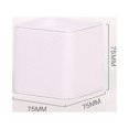 thumbnail image 1 of YUANOU Mini Portable Solid Color Square Tin Box Tea Sealed Jar Boxes Jewelry Candy Small Storage Can Coin Earring Headphones Gift Case(White), 1 of 3