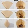 thumbnail image 4 of 200 Count Coffee Filter #2, 2 Coffee Filters Cone Unbleached Disposable Coffee Filters 2 Cone Paper Fits for Drip and Compatible with Pour Over Coffee Maker(2-6 Cup), 4 of 5