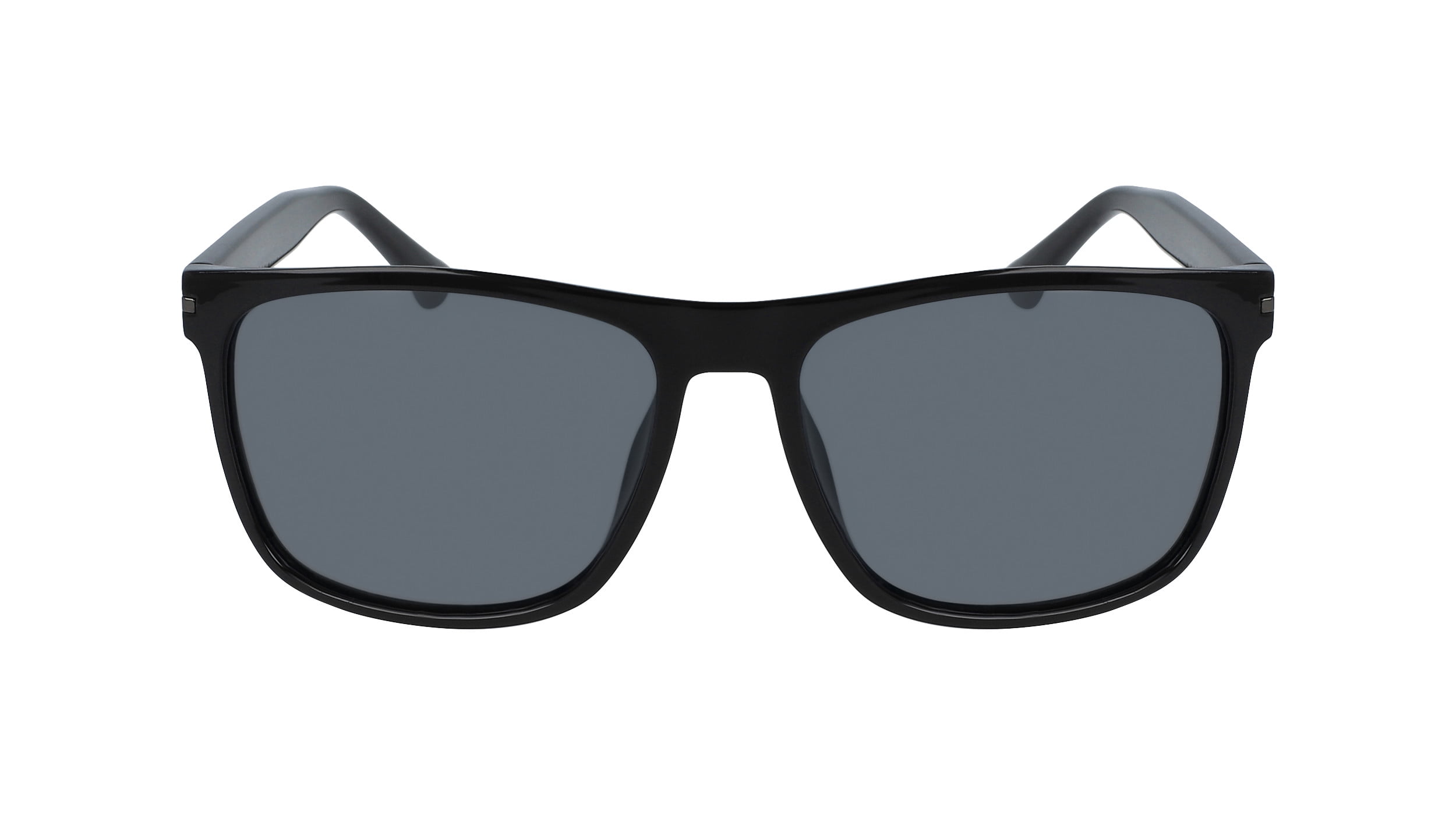 Columbia mens square sunglasses, Boulder Ridge C550SPG - matte black & smoke polarized lens