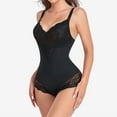 thumbnail image 2 of SEZZGU Women's Plus Size Lace Shapewear Bodysuit - V-Neck Sleeveless, Elegant for Evening Wear, 2 of 6
