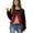 Watermelon Red, variant on Women's Casual Christmas Print Waffle Henley Shirt Long Sleeve Top Button Up V Neck Loose Knit Fall Winter Favorite Blouse,Mint Green,S