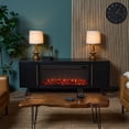 thumbnail image 5 of Real Flame Morris 72" Landscape Electric Fireplace TV Stand in Black, 5 of 8