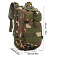 thumbnail image 3 of Mochila táctica militar del ejército Mochila militar para hombre Mochila táctica Oxford 3P resistente al frío (Jungle Camoufl, 3 of 3