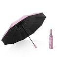 thumbnail image 1 of 41.33*25.59 Inch Travel Umbrella Windproof Auto Open & Close Collapsible Folding Small Compact Backpack Car travel Essentials Purse Umbrellas for Rain, 1 of 8