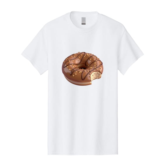 Chocolate-Donut-2 Mens Graphic Tee, 100% Cotton, Casual Summer Wear BAA301