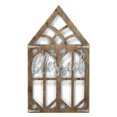 thumbnail image 1 of Stratton Home Decor S21060 Blessed Laser Cut Wood Window Frame Wall Decor - Walnut & Silver, 1 of 1