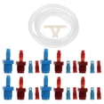 thumbnail image 1 of 1 Set Cylinder Brake Bleeder Kit Replacement For Hose Clip Metric Fittings Includes Hose Clip Threaded Fittings Universal Brake Bleeder Kit, 1 of 8