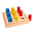 thumbnail image 1 of Bloques De Escalera De Pilares Geométricos De , Juguete Clasificador De Formas Montessori, Herramientas De Aprendizaje Y Educación Sunnimix Juguete de clasificación de formas de madera, 1 of 6