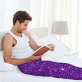 thumbnail image 5 of Rateoe Purple Glitter Pattern Men’s Ultra-Soft Comfy Pajama Lounge Pants Sleepwear,Comfortable Lounge Wear,lightweight Pajamas, Casual Home Wear-XX-Large, 5 of 6
