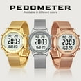 thumbnail image 7 of Women Pedometer Watch-Step Tracker Watch with Calories Counter-Non Bluetooth Pedometer Watches-LCD Large Numbers-30M Waterproof Watch-Sport Pedometer Watch Step Counter for Walking, 7 of 7