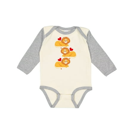 

Inktastic Lion Jungle Animals Boys or Girls Long Sleeve Baby Bodysuit