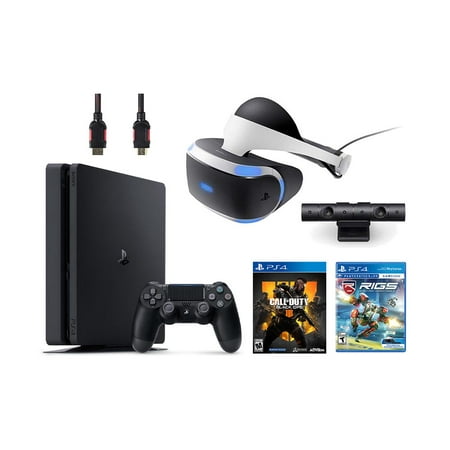 PlayStation VR Bundle 4 Items:VR Headset,Playstation Camera,PlayStation 4 Call of Duty Black Ops IIII,VR Game Disc RIGS Mechanized Combat