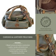 Outdoor Leisure Products Canvas and Leather Field Bag for Hunting