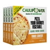 CAULIPOWER Three Cheese Stone-Fired Cauliflower Crust Pizza (4 Pack)