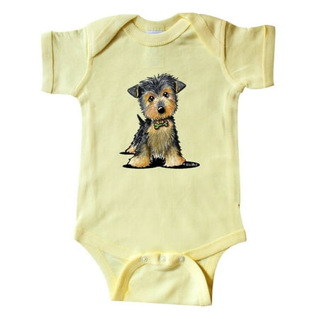 

Inktastic Little Gent Yorkie Gift Baby Boy or Baby Girl Bodysuit