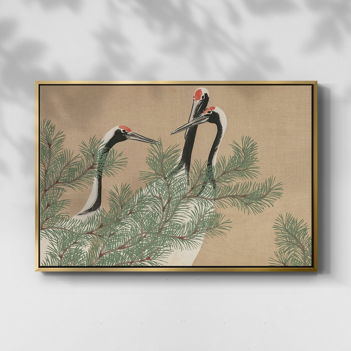 Vintage Landscape-MXVII By Wexford Home Framed in Gold Wood Gallery Wrapped Canvas 25 in. x 37 in.