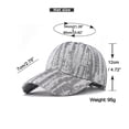 thumbnail image 3 of ylioge Mens & Womens Baseball Cap Adjustable Sun Protection Snapback Hats Unisex Trendy Printed Outdoor Workout Ball Hat, 3 of 8
