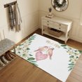 thumbnail image 3 of Area Rugs 4'x6'. Birds Flowers Carpet Runner Indoor Outdoor Rugs Home Decor Aesthetic, Spring Wedding Love Heart Botanical Leaf Non Slip Mats Washable Accent Rug for Living Room Bedroom, 3 of 8