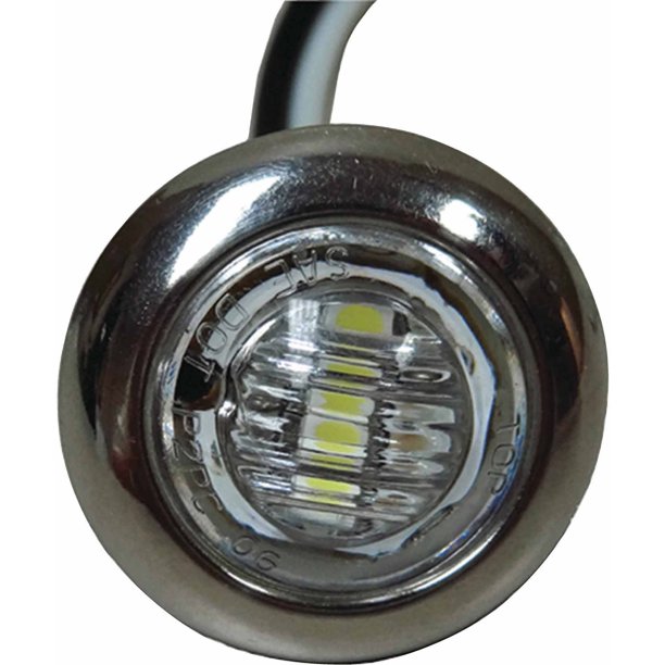 TH LED PushIn Utility Light with Stainless Steel Bezel