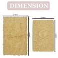 thumbnail image 6 of Home Weavers Modesto Bath Rug 100% Cotton Non-Slip Bathroom Rug Set Machine Washable Bathroom Rug-17"x24", Bath Rug- 21"x34", Yellow Color 2 Piece Bath Rug set, 6 of 7