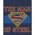 thumbnail image 2 of Superman Man of Steel Boy's Navy Blue T-shirt-L, 2 of 4