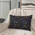 thumbnail image 5 of Zufioo Lavender Flowers Print Double-sided Plush Pillow Cover,Decorative Pillow Protector without Pillow Core, Suitable for Sofa, Bedroom, Car-16"x24", 5 of 6
