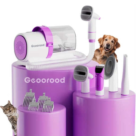 Dog Vacuum Brush For Shedding Grooming Pet Grooming Vacuum Dog Hair Vacuum Groomer 84.54oz Large Pog Grooming Kit, Without Battery