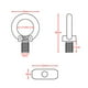 thumbnail image 3 of Tornillos de riel con ojal para toldo de Camper, tuerca de elevación, 2 uds., 3 of 4