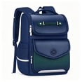 thumbnail image 2 of Multi Pocket Large Capacity School Bag, 15.35 IN Simple Elegant Carry Pack For Kids & Adults, Campus Study & Weekend Outings (C), 2 of 6