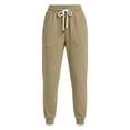 thumbnail image 6 of Womens Workout Sweatpants Drawstring Elastic Waist Jogger Pants with Pockets Gym Casual Khaki S, 6 of 9
