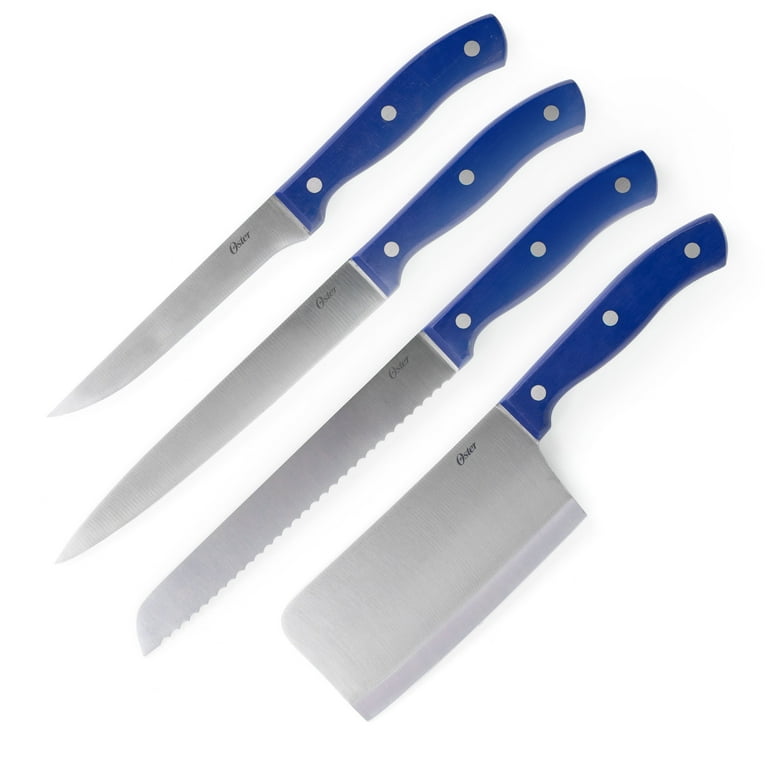 Evansville 22-Piece Stainless Steel Knife Set in Yale Blue with Hardwood Storage Block Evansville 22-Piece Stainless Steel Knife Set in Yale Blue with Hardwood Storage Block