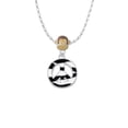 thumbnail image 2 of Delight Jewelry Silvertone Large Zebra Print Peace Sign Mia Monkey Charm Necklace, 2 of 4