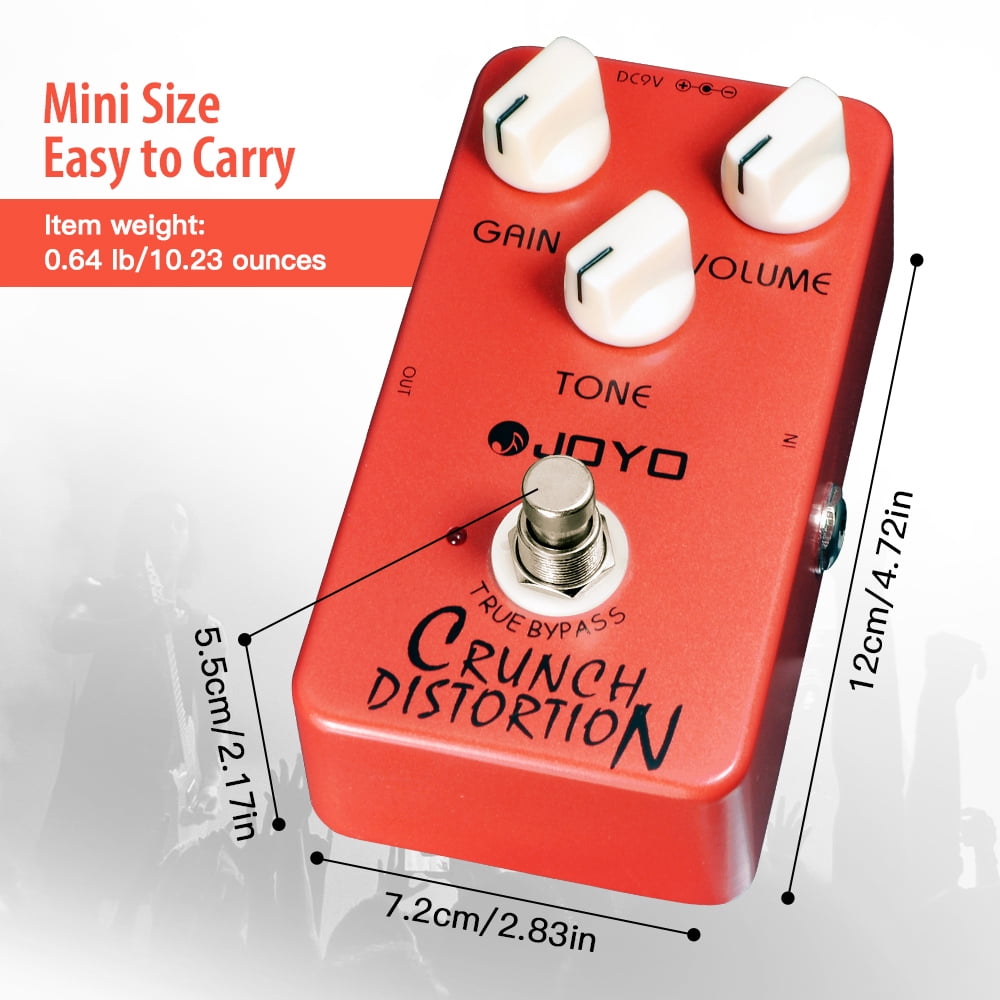 JOYO JF-03 Crunch Distortion Guitar Pedal British Marshall Classic Rock Distortion