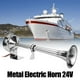 thumbnail image 4 of Kit de bocina de tren para camión, bocina sola trompeta de barco eléctrico súper ruidoso de 150 dB los vehículos de 24 V Cola Bocina de aire de una sola trompeta, 4 of 7