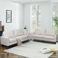 thumbnail image 6 of YODOLLA 79" Sectional Sofa Modern Loveseat Couch 3 Seater Living Room Furniture - Beige, 6 of 8