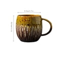 thumbnail image 3 of AUNVITO Ceramic 600ml Large Capacity Breakfast Cup, Rustic Style Coffee Mug, High-Quality Morning Beverage Holder, 3 of 5