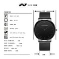 thumbnail image 6 of Vava Voom men's watch fashion business ultrathin simple top brand silver stainless steel mesh belt waterproof quartz Relogio Masculino, 6 of 9