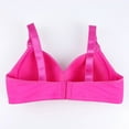 thumbnail image 3 of Fsqjgq Bras for Women Plus Size Large Bust Thin Cup Underwear Adjustable No Underwire Push Up Bras Bralette Padded Lightly Lined Wireless Bra Hot Pink 46, 3 of 3