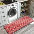 thumbnail image 3 of Red Christmas Folk Pattern Kitchen Rug Mat,Kitchen Runner Rugs Non Skid Washable,Decorative Kitchen Floor Mats for Kitchen,Sink,Laundry,17"x47.2", 3 of 7